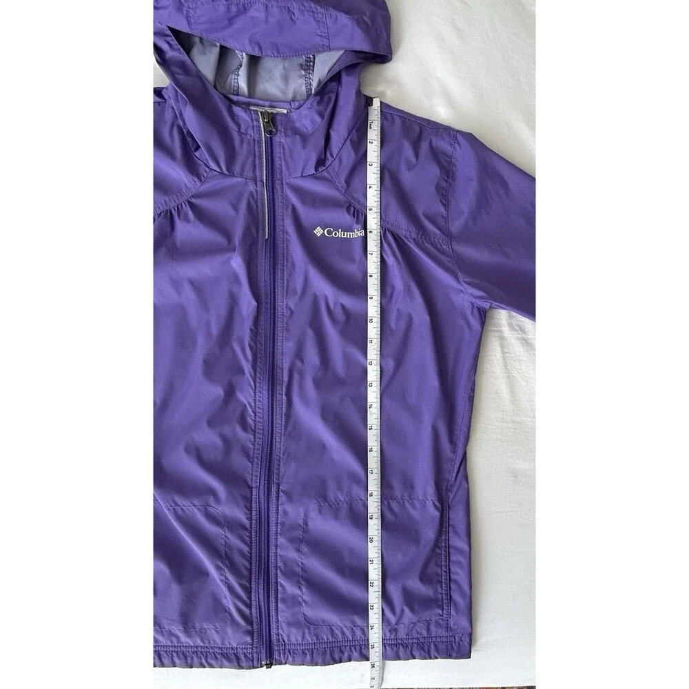 NWOT Columbia Girls Switchback Purple Rain Jacket Windbreaker XL 18/20